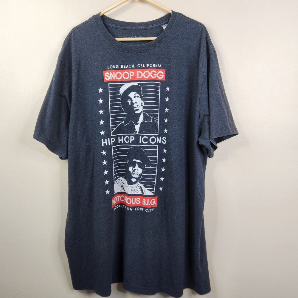Merch Traffic Mens Hip Hop Icons Snoop Dogg x Notorious B.I.G. SS Tee 3XLT